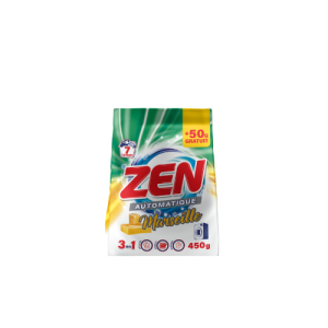 Zen Poudre de lavage automatique  Savon Marseille 450g + 50g
