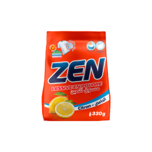 Zen lessive en poudre manuel Citron 330g